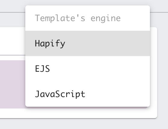 Hapify GUI - Boilerplate template engine